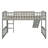 Twin Low Loft Bed with Slide-1344591441