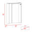Bureau flottant peu encombrant avec sept tablettes et un design pliable blanc classique
