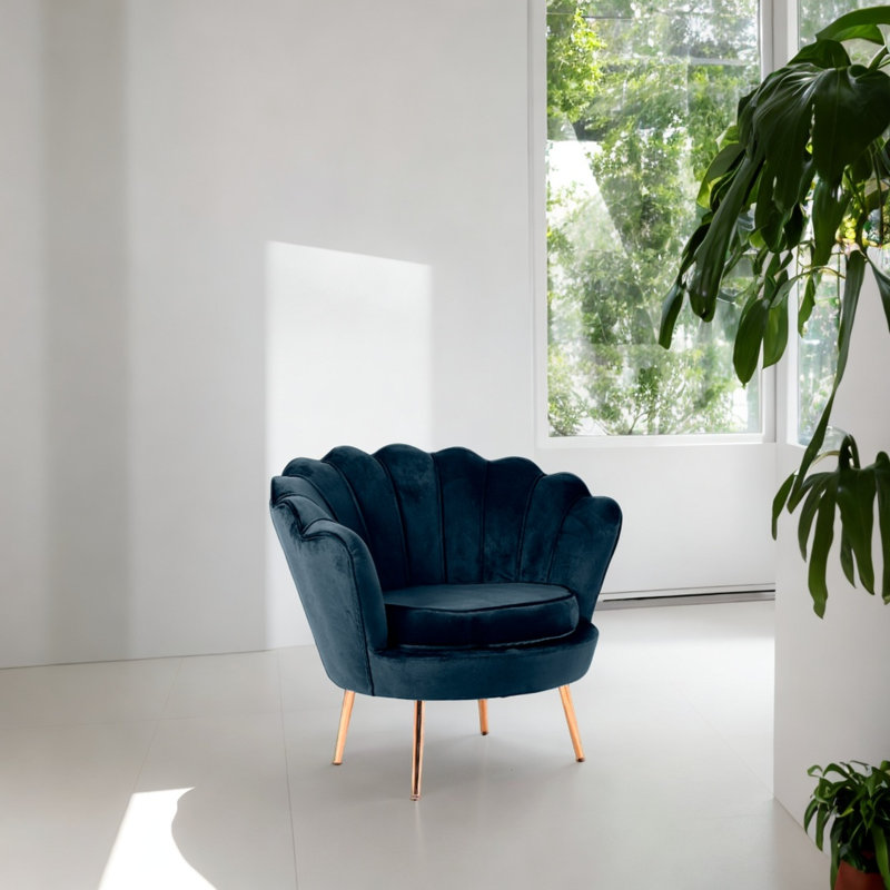 Alina Accent Chair, Navy