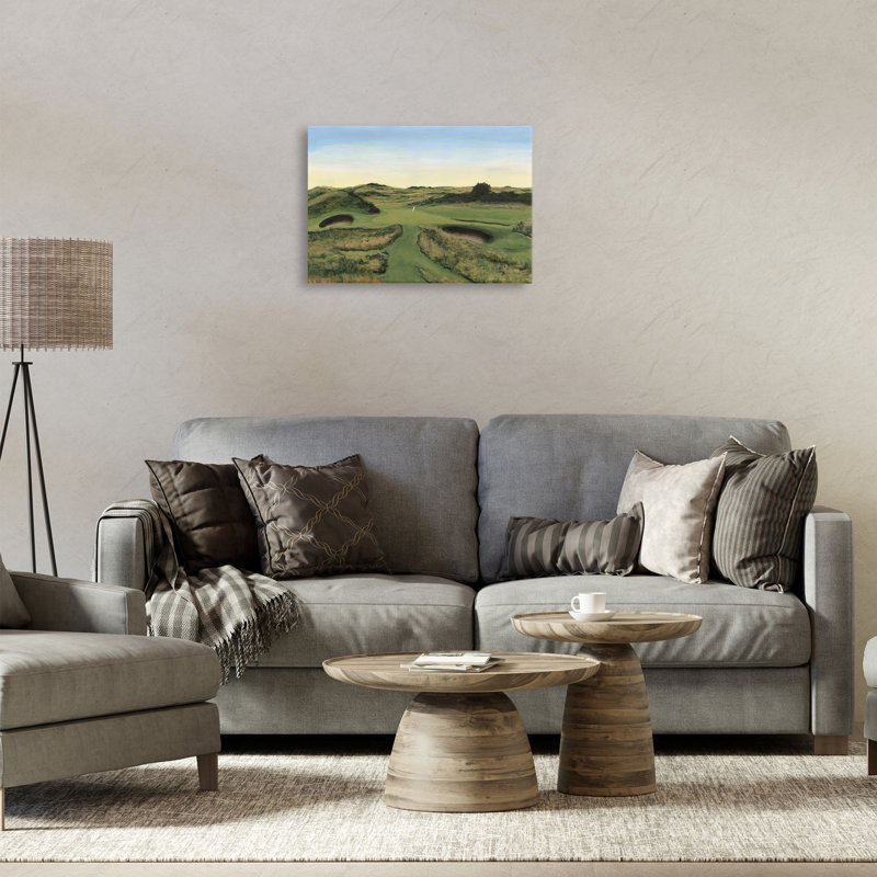 Golf Field Landscape Canvas Wall Art by Michael Willett, 16" H x 24" W