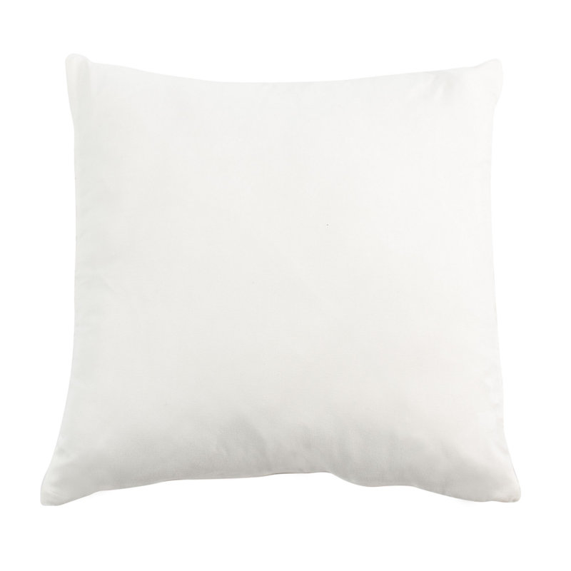 Teagen White Ruffled 18" Square Decorative Pillow