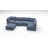 Dayman 125"W 6-Piece Modern Storage Convertible Sectional Sofa With End Table-124360550