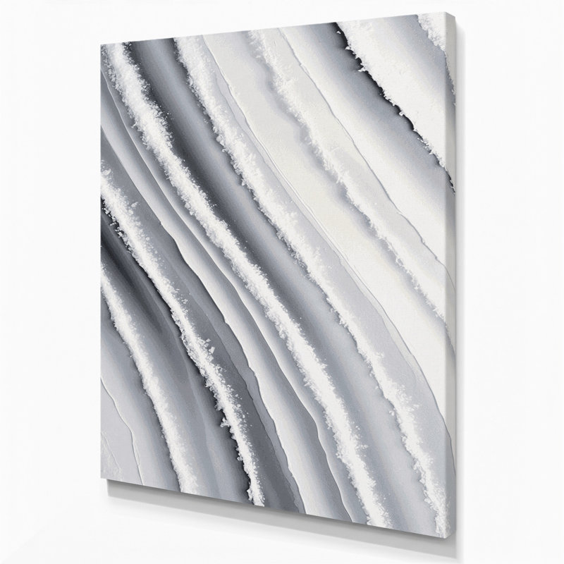 Art mural sur toile bleu diagonale, H 20 po x l 30 po
