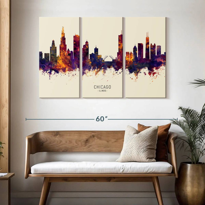 Sebbie Chicago, Illinois, horizon IV, H 32 po x l 50 po