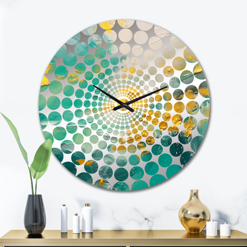 Frithlef - Horloge murale peinture abstraite, Très grand