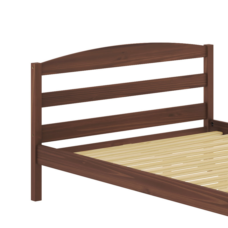 Dilakshan Solid Wood Platform Bed, Full, Mahogany