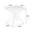Table en aluminium coulé