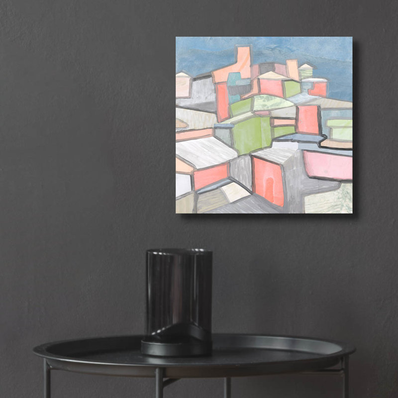 Art mural en verre épique «Puglia Italie historique» par Coco Good, H 12 po x l 12 po x P 0,13 po