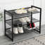 Range-chaussures réglable à 3 niveaux, organisateur de rangement pour chaussures autoportant avec tablettes de rangement convenant à l'entrée principale, vestibule
