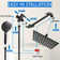 Shower Head Combo 12Inch High Pressure Rain Shower Head with 11 Inch Adjustable Extension Arm and 3 Settings Handheld Shower Head Combo with Long Hose