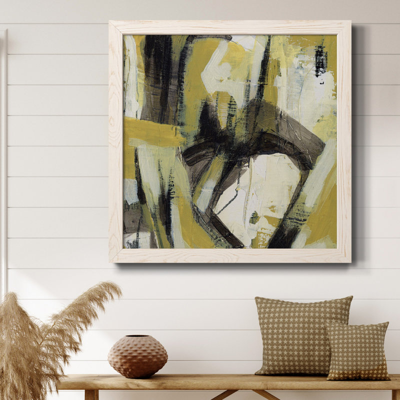Toile encadrée Citron Rhythm I-Premium - prête à être accrochée, Cadre blanc, H 27,5 po x l 27,5 po x P 1,5 po