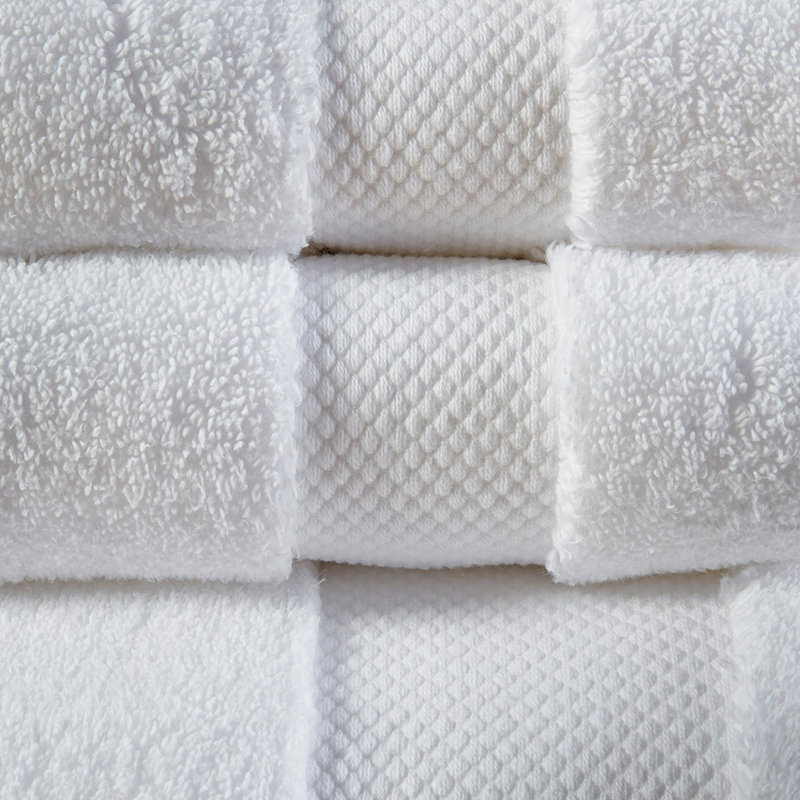 1000Gsm 100% Cotton 6 Piece Towel Set, White