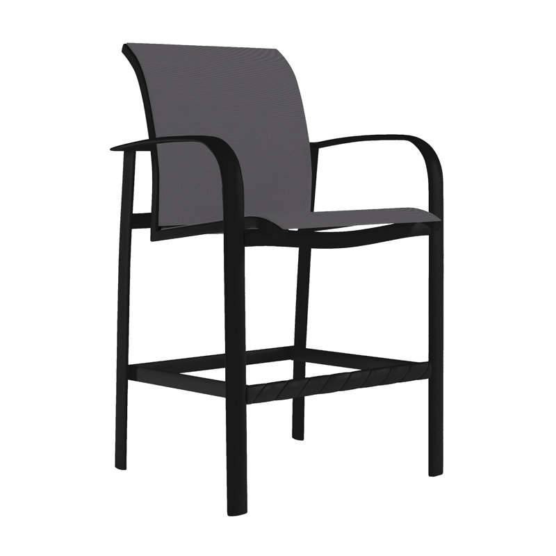 Laguna Outdoor Bar Stool, Rincon, Obsidian