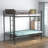 Twin Over Full Metal Bunk Bed, Multi-Function,Black