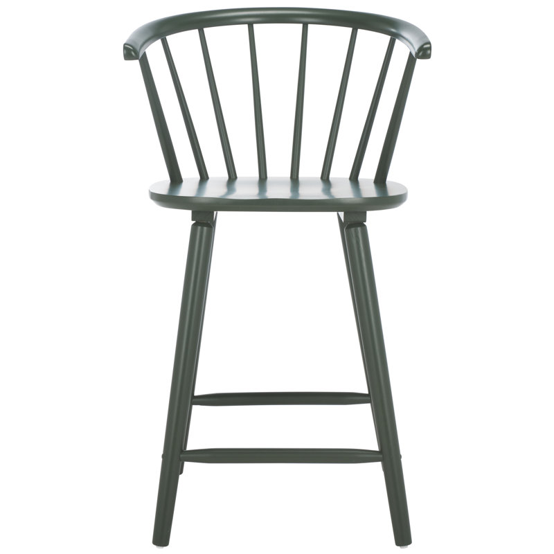 Sheffield Solid Wood Stools, Short Stool (23" Seat Height), Garden Green
