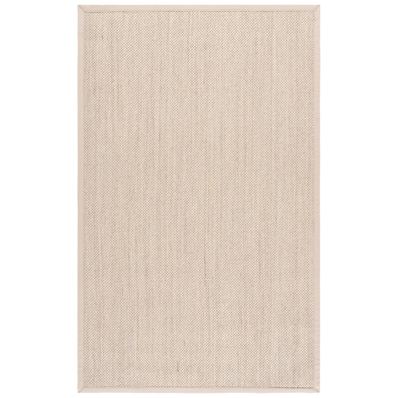 Torbin Jute/Sisal Marble/Beige Area Rug, Rectangle 5' x 8'