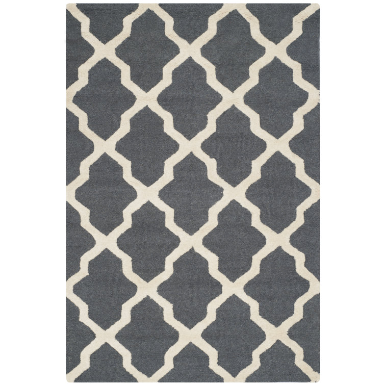 Darbonne Geometric Wool Hand Woven Area Rug