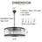 Tyesa 6 - Light Dimmable Drum Chandelier