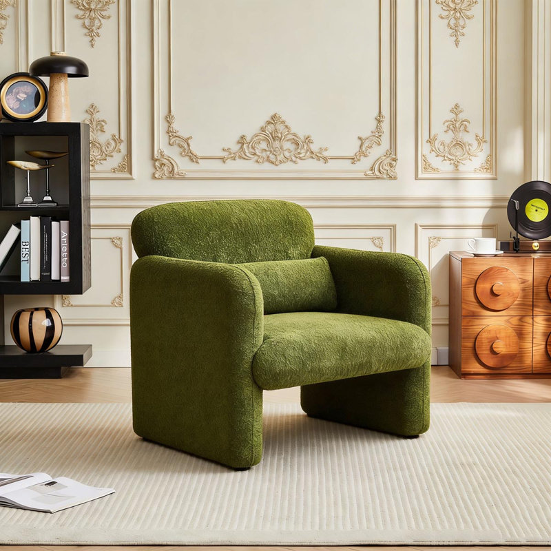 Fauteuil 34 "Boucle Cloud, Vert