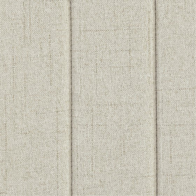 Ensemble de 2 chaises de salle à manger rembourrées à dossier rainuré, Beige
