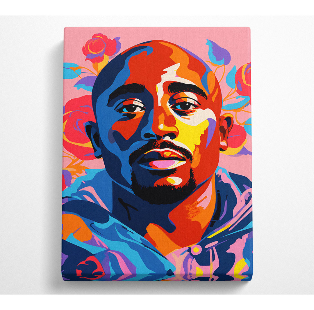 Tupac Popart Canvas Kunstdruck