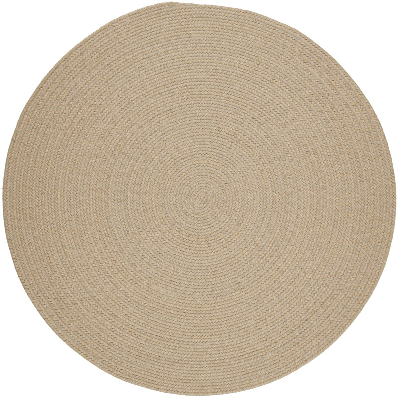 Smyth Hand Braided Synthetic Indoor Rug, Round 4'