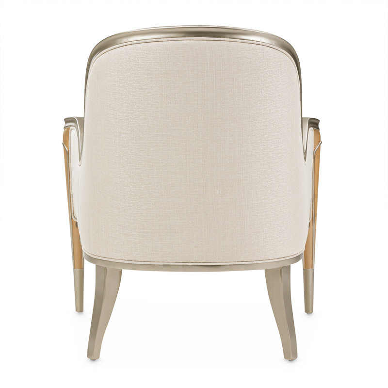 Villa Cherie 31'' Wide Armchair, Pearl 100% Polyester