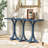 59.8" Wooden Console Table with Oak Veneer Top-1999630819