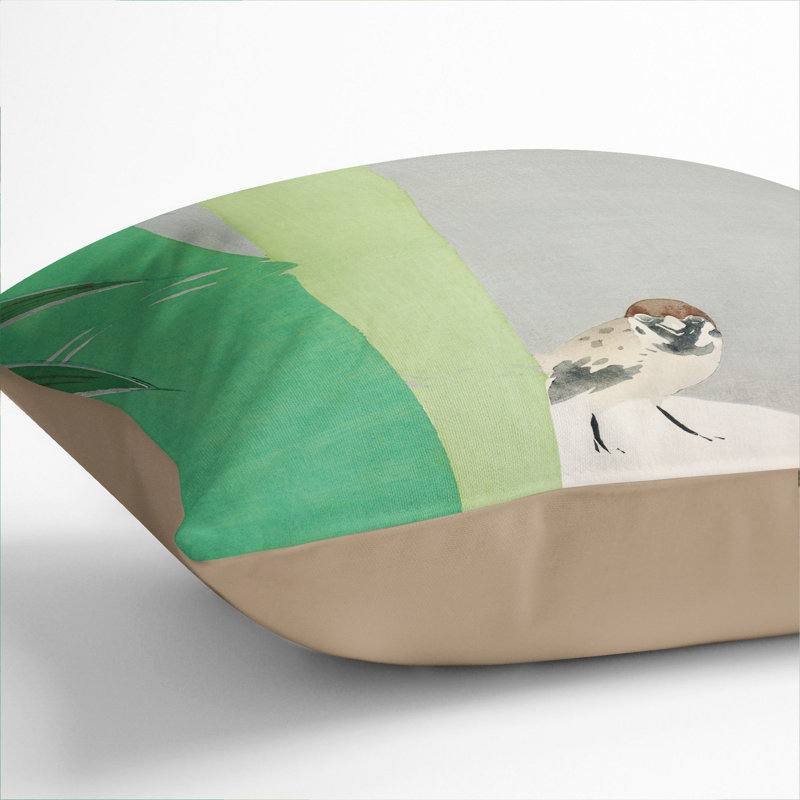 Sparrow Scatter Cushion, 40cm H x 40cm W x 15cm D, Stone