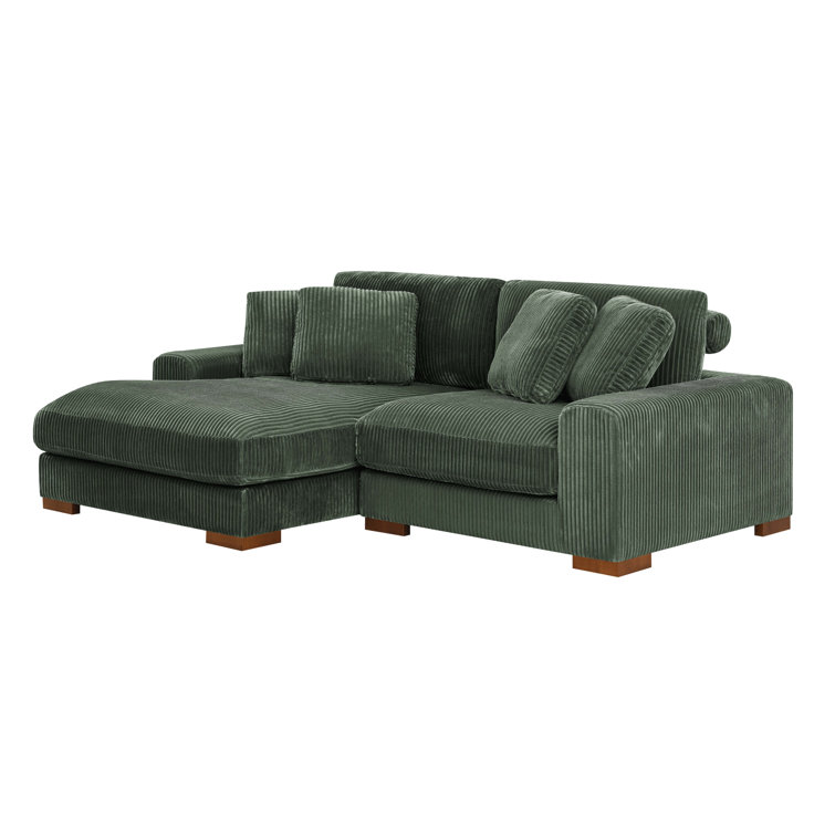 2 - Piece Corduroy Sectional