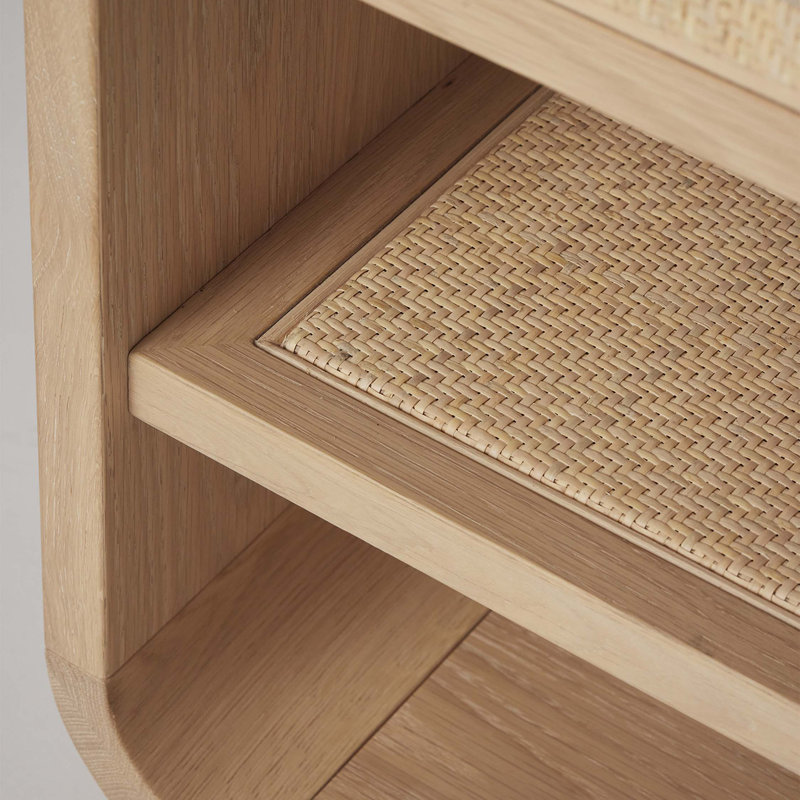 Marsh 1 - Drawer Solid Wood Nightstand