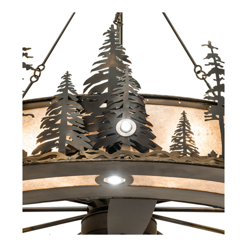 Tall Pines LED Downrod Ceiling Fan