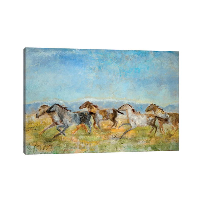 Excitement 1 Piece Wrapped Canvas Painting, 20.32 cm H x 30.48 cm W