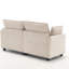 Canapé en velours à assise profonde de style contemporain, parfait pour la vie moderne et la détente.-184188373
