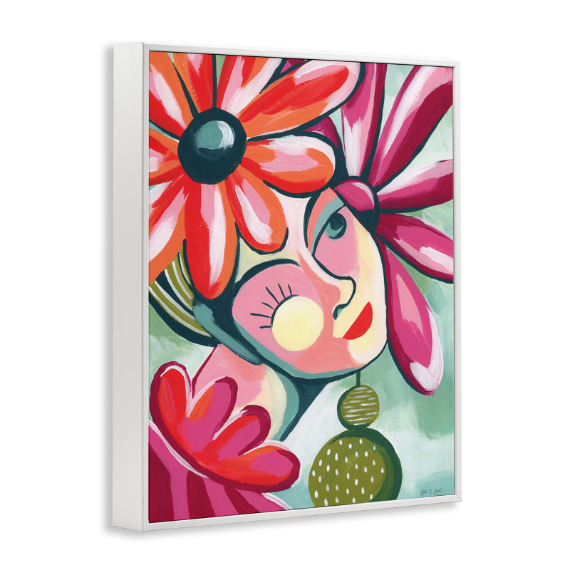 Giclée encadrée de rétro, jolie et lumineuse, design par Yvette St. Amant, H 14 po x l 11 po