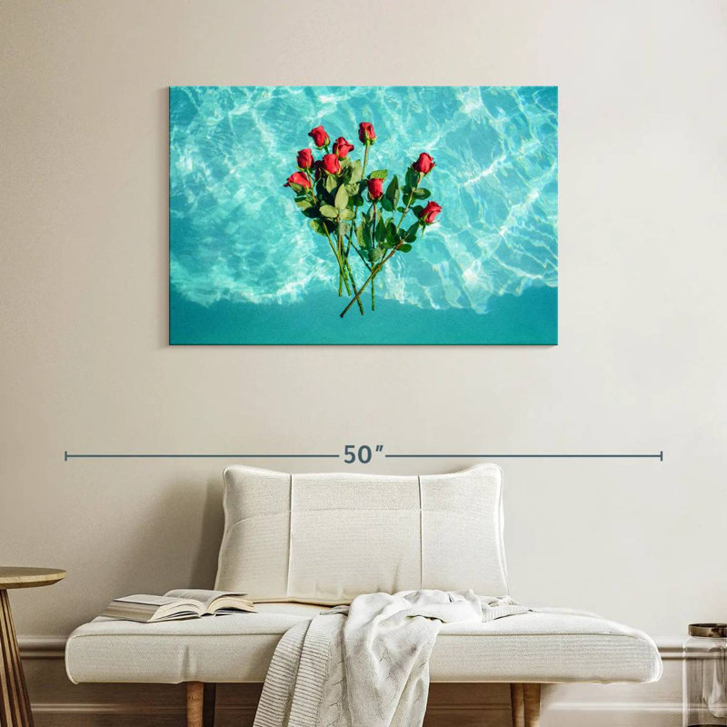 Harnek Pool Of Roses, 26" H x 39" W