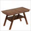 Ensemble de salle à manger à hauteur de comptoir rustique avec tablette de rangement, table en bois 6 pièces, banc et 4 chaises pour sièges flexibles-129945706