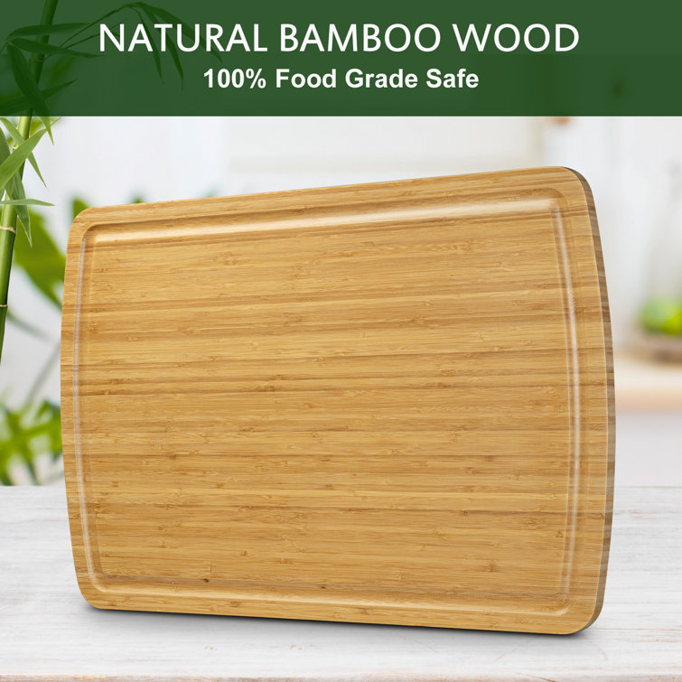 Fashionwu extra large stove top cover for gas & electric stove?30 x 20  bamboo cutting boards for kitchen, large wooden noodle board, o