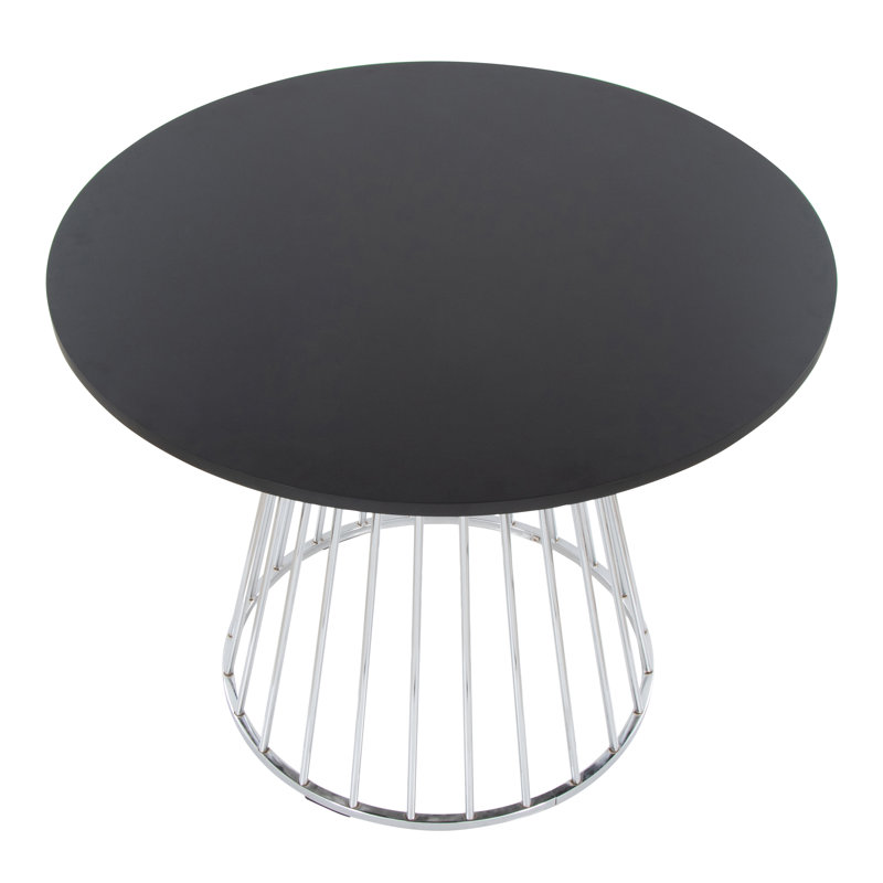 Table de salle à manger Canary Margaret-Beres, Silver, Noir