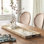 Oversize Decorative Rattan Tray with Metal Handles