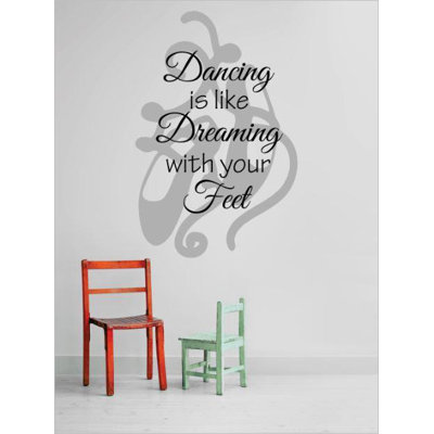 Décalcomanie murale danse comme dreaming avec vos pieds