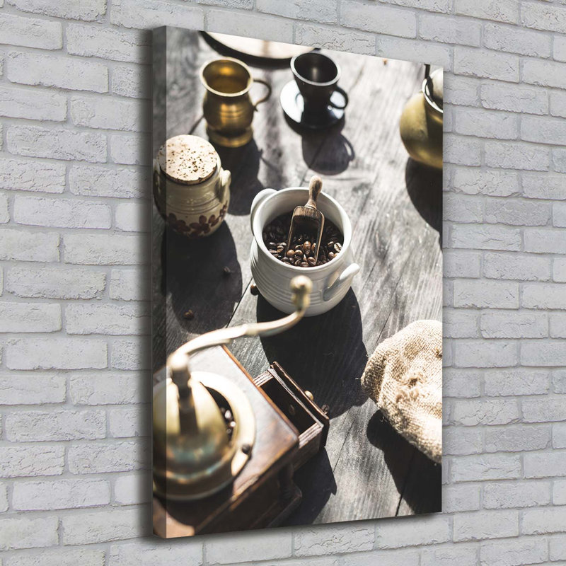 Coffee Grinder - Wrapped Canvas Print