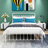 Metal Platform Bed Frame, Victorian Style Headboard/Footboard/Under Bed Storage/No Box Spring Needed/-146479216-143738027