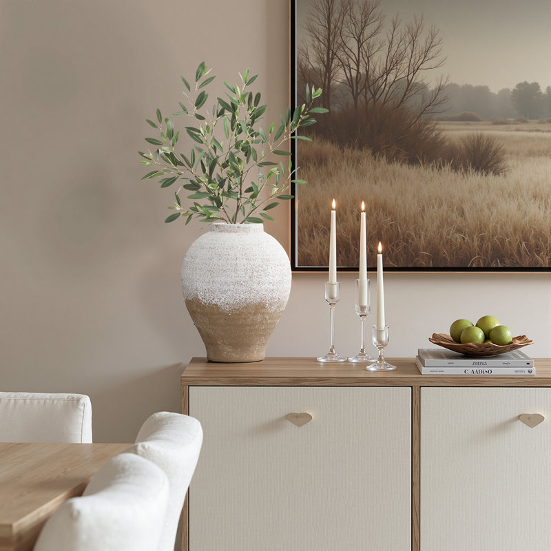 Vase en terre cuite 11 po H