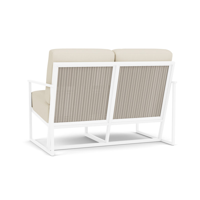 Summit Outdoor 2 - Seat Loveseat, Linen, Sailcloth Sailor, White