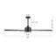 Babrak 65'' Ceiling Fan with LED Lights-87393122