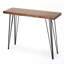 Elegant Hairpin Leg Bar Table With Top, 42" High, 18.23" Wide, 58" Deep, Enhances Modern Design, Tall, For Daily Use