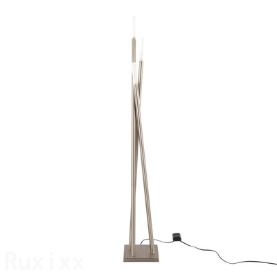 Contemporary Floor Lamp In Brushed Nickel By Lumisource