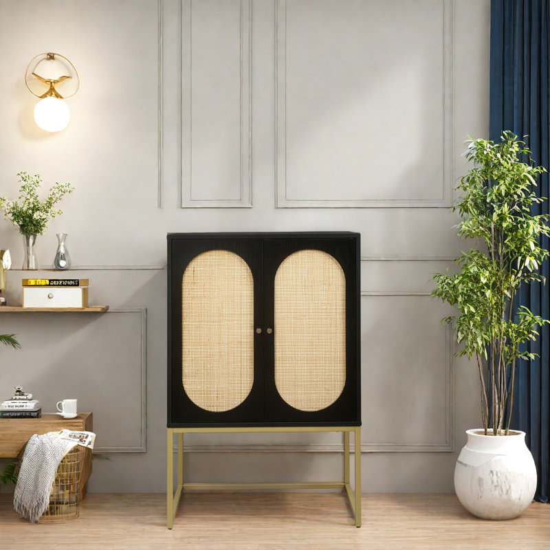 Metal Rectangle Accent Cabinet