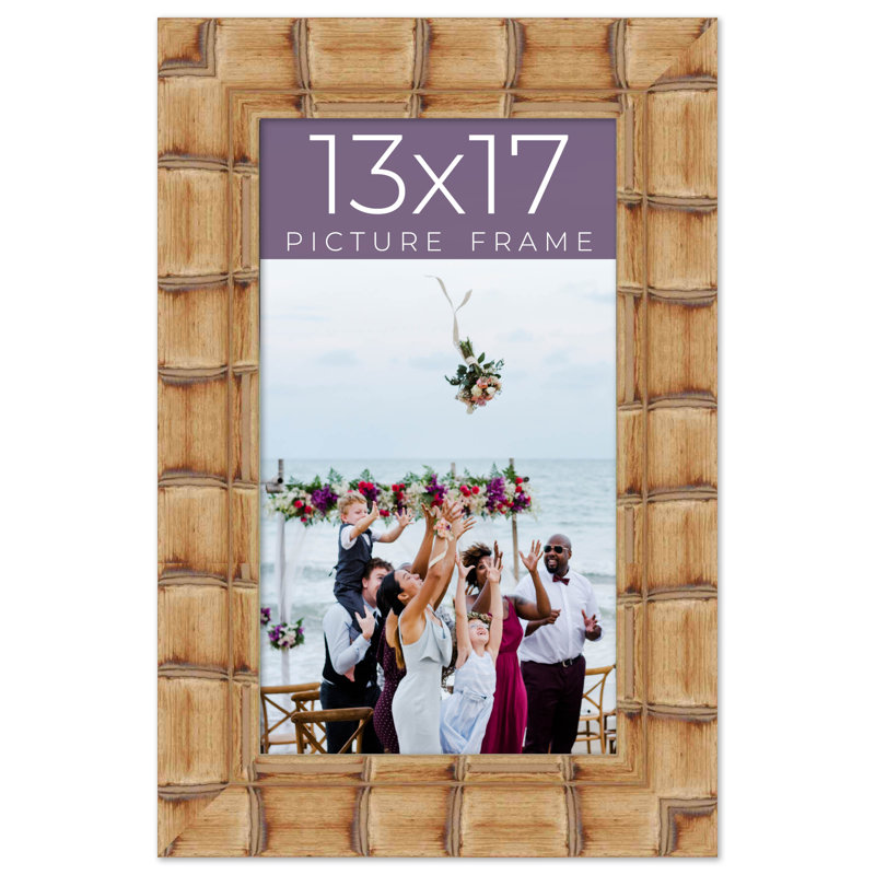 Cadre photo en bois massif Arianah, L 13 po x H 17 po